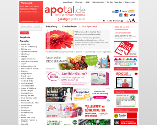 Online-Shop vonApotal