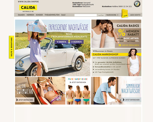 Online-Shop vonCalida
