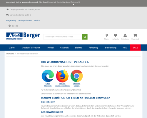 Online-Shop vonFritz Berger