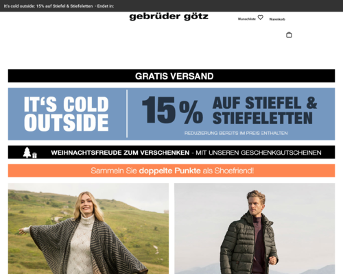 Online-Shop vonGebrüder Götz