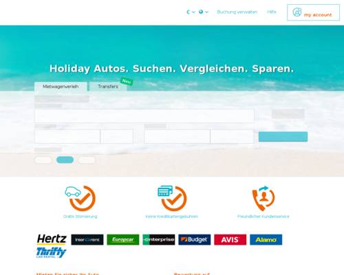 Online-Shop vonHolidayautos