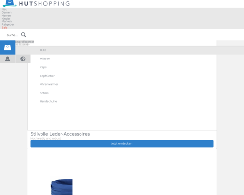 Online-Shop vonHutshopping