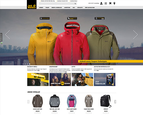 Online-Shop vonJack Wolfskin