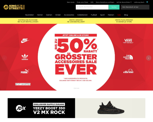 Online-Shop vonJD Sports