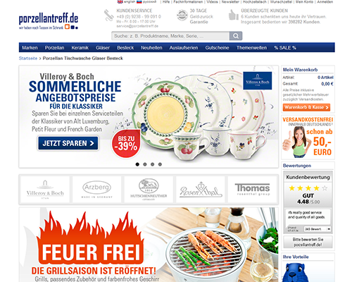 Online-Shop vonPorzellantreff