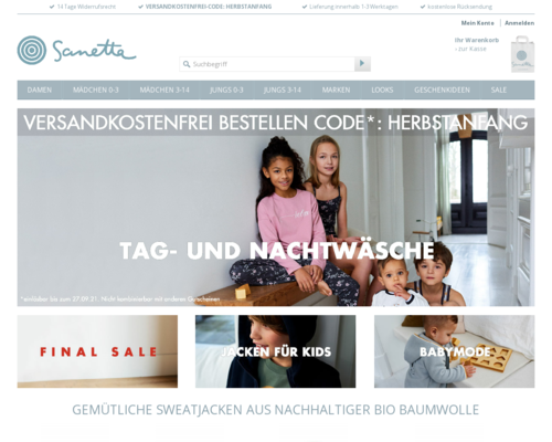 Online-Shop vonSanetta