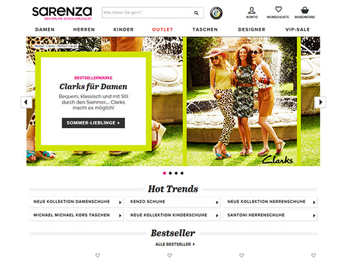 Online-Shop vonSarenza