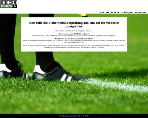 Online-Shop vonSoccerboots