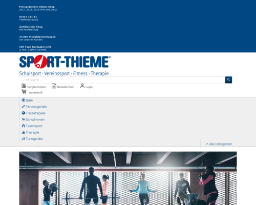 Online-Shop vonSport Thieme