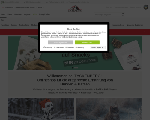 Online-Shop vonTackenberg