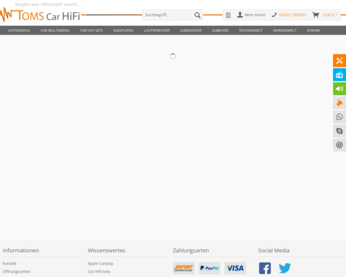 Online-Shop vonToms Car Hifi