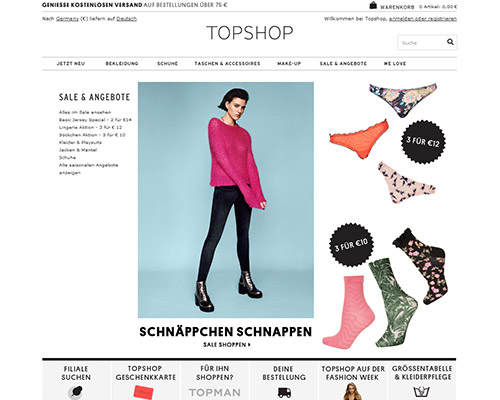 Online-Shop vonTopshop