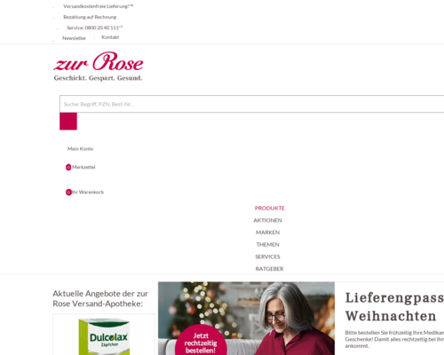 Online-Shop vonZur Rose